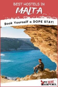 Best Hostels in Malta Pinterest Image