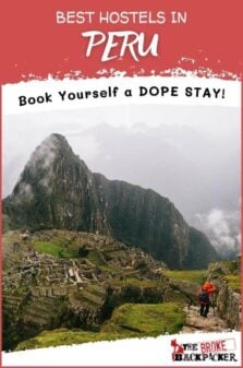 Best Hostels in Peru Pinterest Image