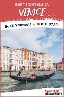 Best Hostels in Venice Pinterest Image