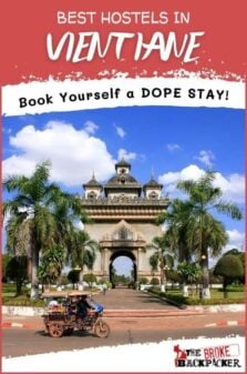 Best Hostels in Vientiane Pinterest Image