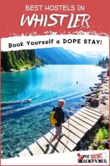 Best Hostels in Whistler Pinterest Image