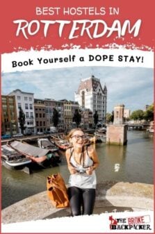 Best Hostels in Rotterdam Pinterest Image