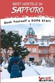 Best Hostels in Sapporo Pinterest Image