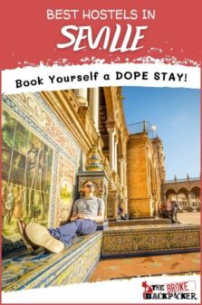 Best Hostels in Seville Pinterest Image