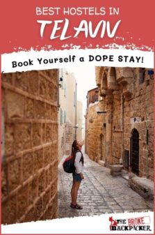 Best Hostels in Tel Aviv Pinterest Image