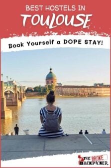 Best Hostels in Toulouse Pinterest Image