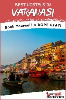 Best Hostels in Varanasi Pinterest Image