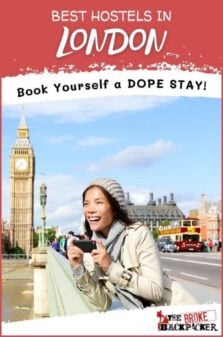 Best Hostels in London Pinterest Image