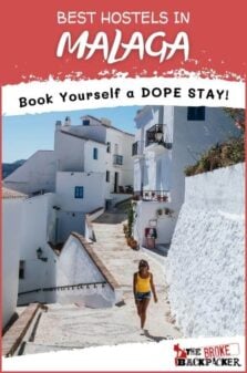 Best Hostels in Malaga Pinterest Image