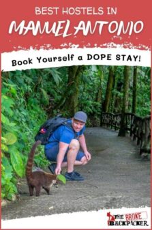 Best Hostels in Manuel Antonio Pinterest Image