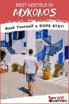 Best Hostels in Mykonos Pinterest Image