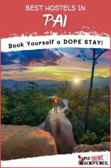 Best Hostels in Pai Pinterest Image