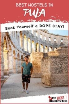 Best Hostels in Pula Pinterest Image