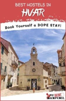 Best Hostels in Hvar Pinterest Image