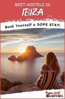 Best Hostels in Ibiza Pinterest Image