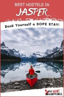 Best Hostels in Jasper Pinterest Image