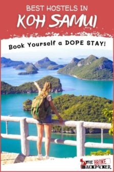 Best Hostels in Koh Samui Pinterest Image