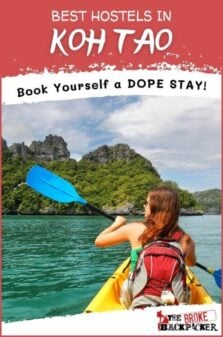 Best Hostels in Koh Tao Pinterest Image