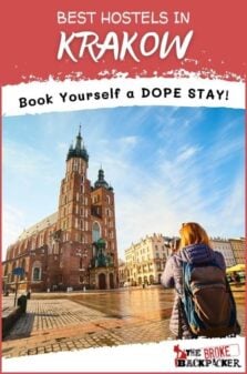 Best Hostels in Krakow Pinterest Image