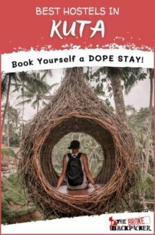 Best Hostels in Kuta Pinterest Image