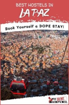 Best Hostels in La Paz Pinterest Image