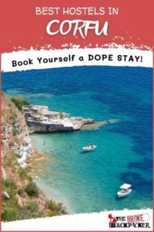 Best Hostels in Corfu Pinterest Image