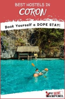 Best Hostels in Coron Pinterest Image