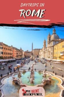 Day Trips in Rome Pinterest Image