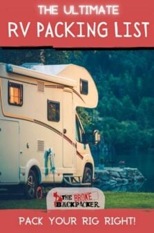 RV Packing List Pinterest Image