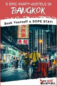 Party Hostels in Bangkok Pinterest Image