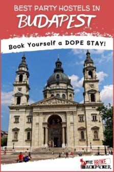 Party Hostels in Budapest Pinterest Image