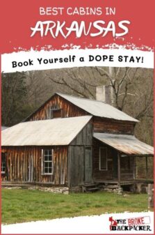 Best Cabins Arkansas Pinterest Image