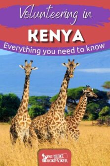 Volunteering in Kenya Pinterest Image