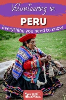 Volunteering in Peru Pinterest Image