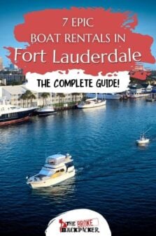 Boat Rentals in Fort Lauderdale Pinterest Image