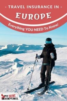 Europe Travel Insurance Pinterest Image