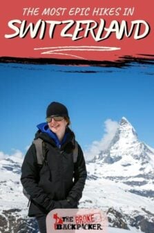 Hiking in Switzerland Pinterest Image