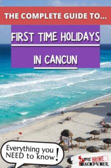 Guide For Your First Time in Cancun Pinterest Image