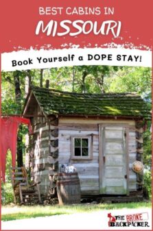 best Cabins Missouri Pinterest Image