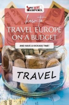 Travel Europe Cheaply Pinterest Image