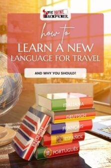 How to Learn a New Language For Travel Pinterest Image