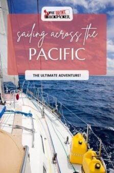 Sailing Across Pacific Pinterest Image