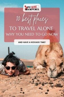 Best Places to Travel Alone Pinterest Image