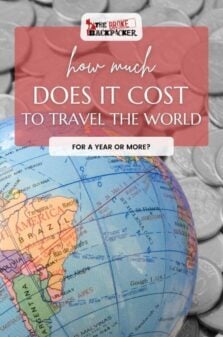 How Much Does it Cost to Travel the World Pinterest Image