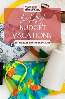 Budget Vacations on the East Coast Pinterest Image