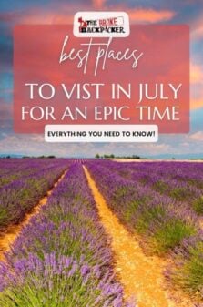 Places to Visit in July Pinterest Image