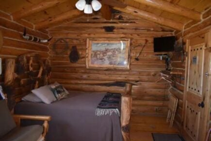 Log Cabin in Flaming Gorge, Utah