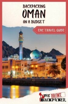 Backpacking Oman Travel Guide Pinterest Image