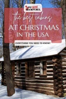 Cabins for Christmas in US Pinterest Image