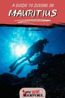 Diving in Mauritius Pinterest Image